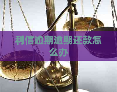 利信逾期逾期还款怎么办