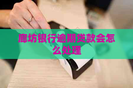 廊坊银行逾期贷款会怎么处理