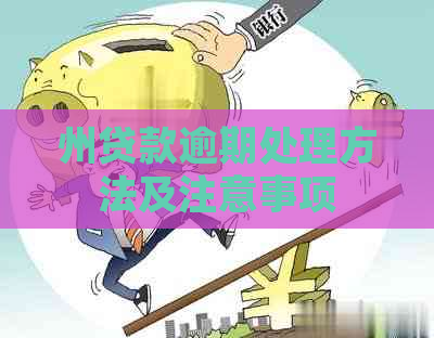 州贷款逾期处理方法及注意事项