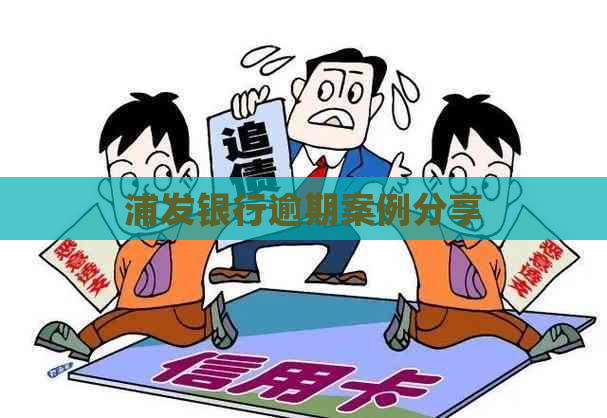 浦发银行逾期案例分享