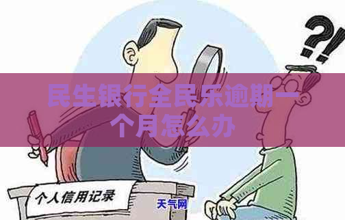 民生银行全民乐逾期一个月怎么办