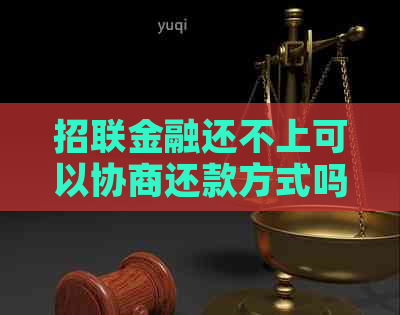 招联金融还不上可以协商还款方式吗