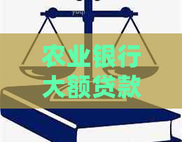 农业银行大额贷款逾期处理方法