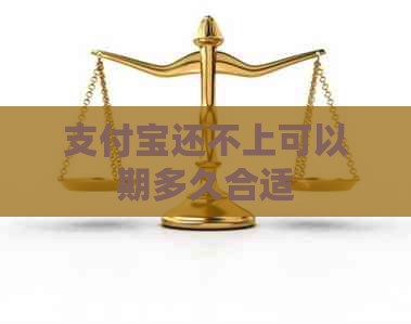 支付宝还不上可以期多久合适