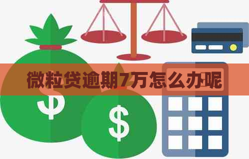 微粒贷逾期7万怎么办呢