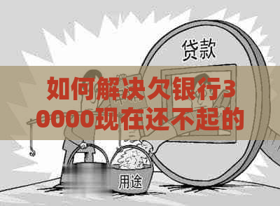 如何解决欠银行30000现在还不起的问题