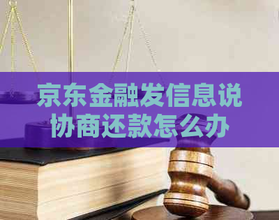 京东金融发信息说协商还款怎么办