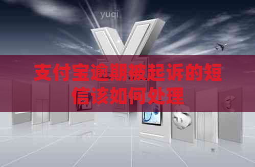 支付宝逾期被起诉的短信该如何处理