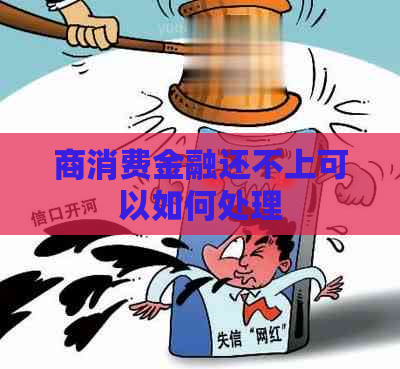 商消费金融还不上可以如何处理