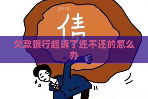 欠款银行起诉了还不还的怎么办