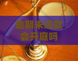 逾期未还款会开庭吗