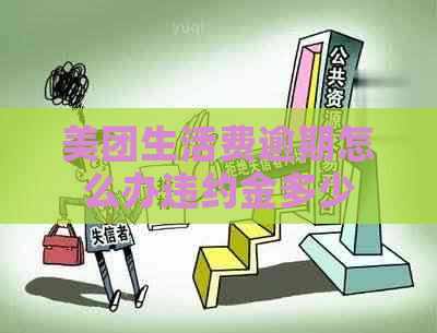 美团生活费逾期怎么办违约金多少