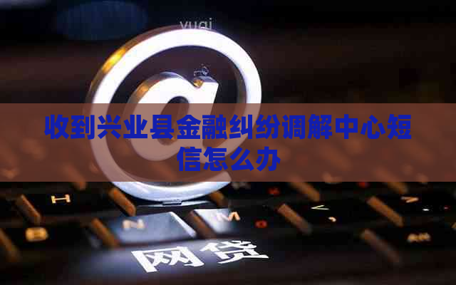 收到兴业县金融纠纷调解中心短信怎么办