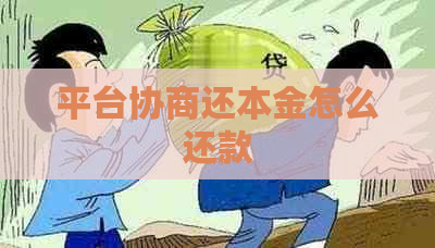 平台协商还本金怎么还款