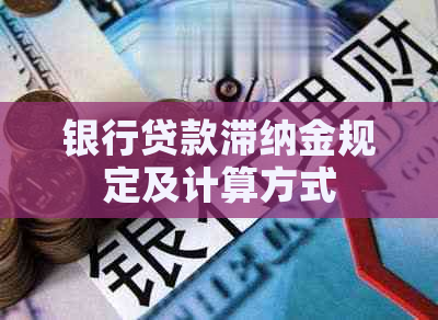 银行贷款滞纳金规定及计算方式