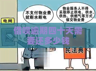 借呗逾期四十天需要还多少钱