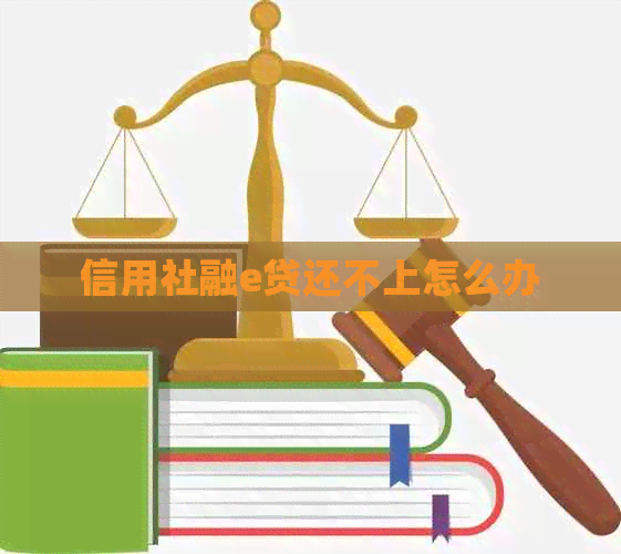 信用社融e贷还不上怎么办