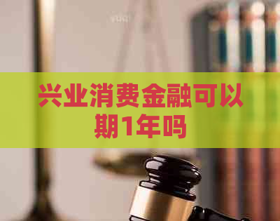兴业消费金融可以期1年吗