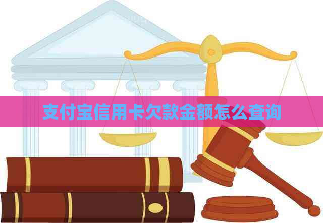 支付宝信用卡欠款金额怎么查询