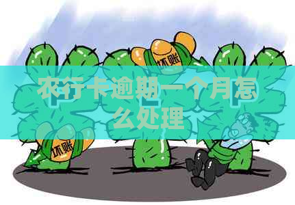 农行卡逾期一个月怎么处理