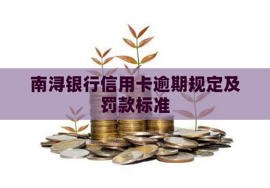 南浔银行信用卡逾期规定及罚款标准
