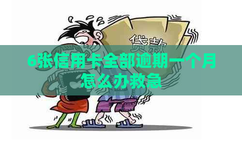 6张信用卡全部逾期一个月怎么办救急