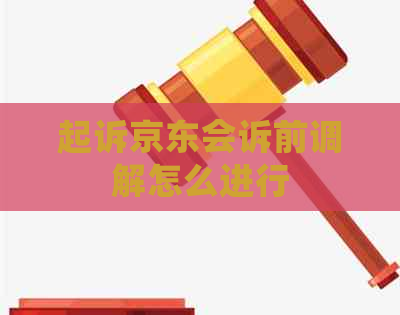 起诉京东会诉前调解怎么进行