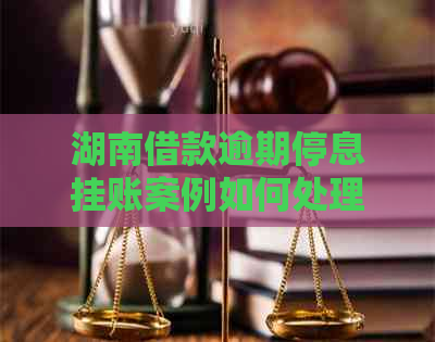 湖南借款逾期停息挂账案例如何处理