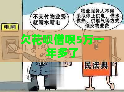 欠花呗借呗5万一年多了