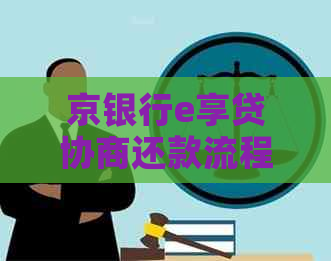 京银行e享贷协商还款流程