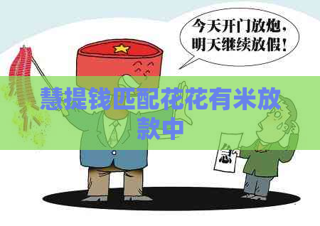 慧提钱匹配花花有米放款中