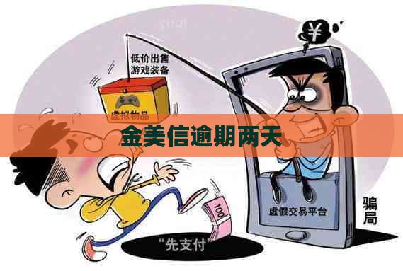 金美信逾期两天