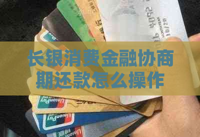 长银消费金融协商期还款怎么操作