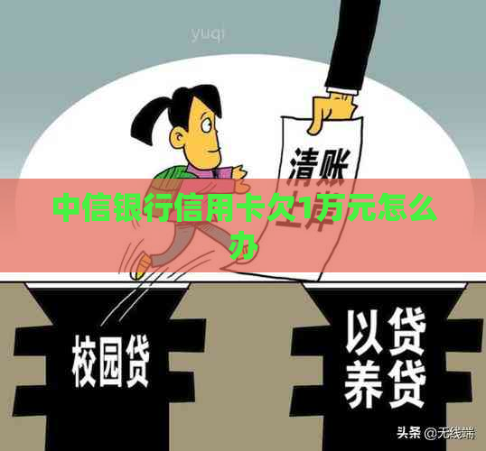 中信银行信用卡欠1万元怎么办