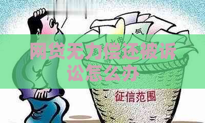 网贷无力偿还被诉讼怎么办