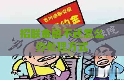 招联金融不还怎么办处理方式