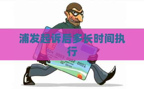 浦发起诉后多长时间执行