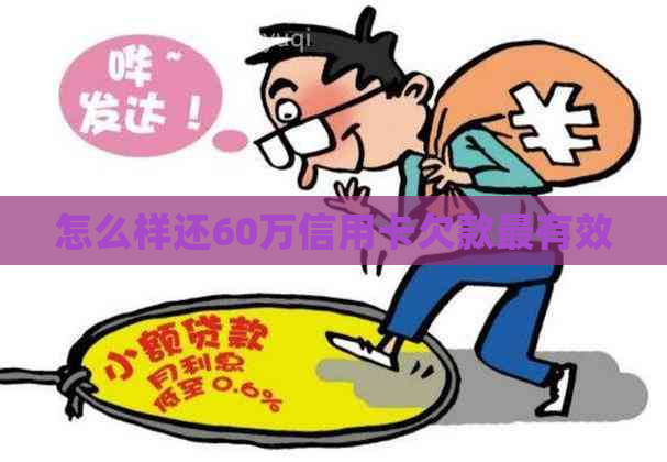 怎么样还60万信用卡欠款最有效