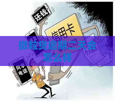 微粒贷逾期二天会怎么样