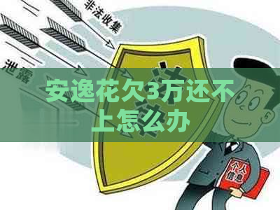 安逸花欠3万还不上怎么办