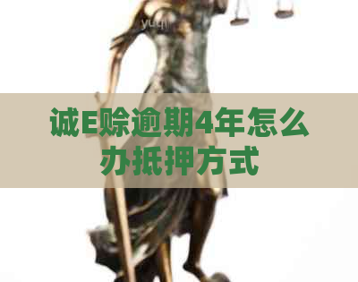 诚E赊逾期4年怎么办抵押方式