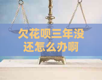 欠花呗三年没还怎么办啊