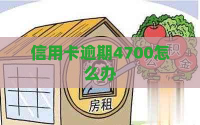 信用卡逾期4700怎么办