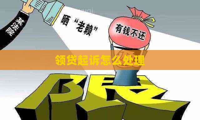 领贷起诉怎么处理