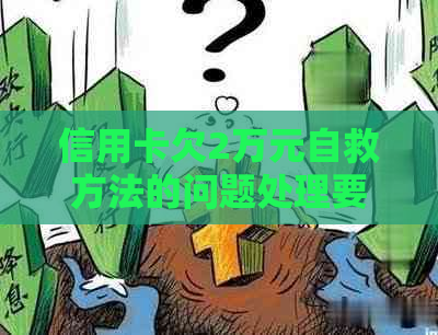 信用卡欠2万元自救方法的问题处理要点及条件