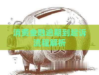 消费金融逾期到起诉流程解析