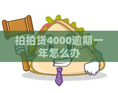 4000逾期一年怎么办