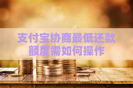 支付宝协商更低还款额度需如何操作