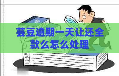 芸豆逾期一天让还全款么怎么处理
