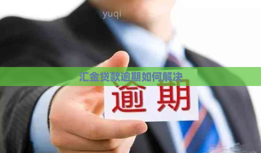 汇金贷款逾期如何解决